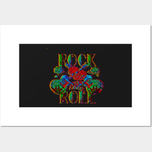 Rock n Roll Skulls Posters and Art